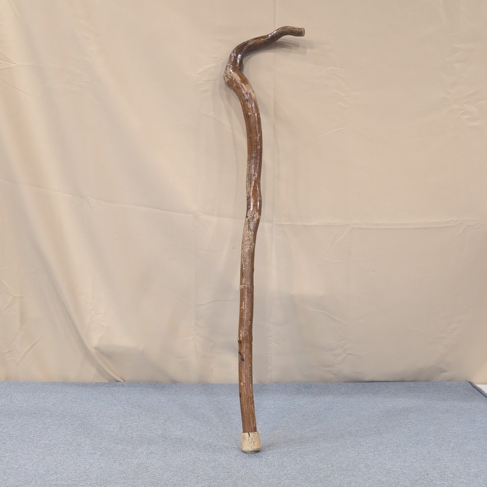 Handmade Rustic Natural Wood Twisted Walking Stick Cane Brown VG - Picture 7 of 8